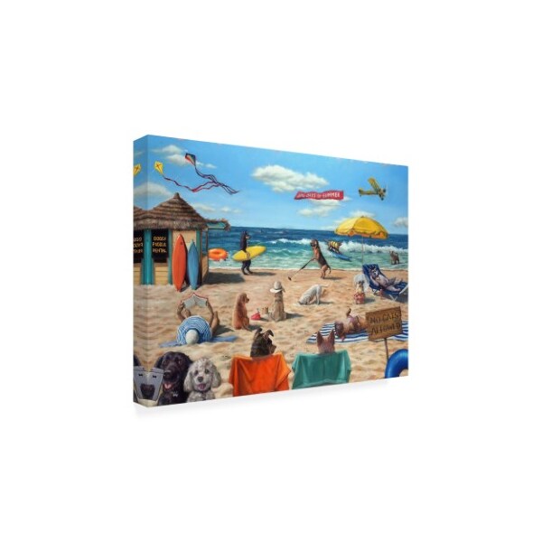 Lucia Heffernan 'Dog Beach' Canvas Art,35x47